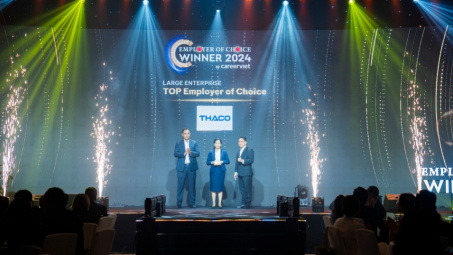 THACO được vinh danh “Top 2 nhà tuyển dụng được yêu thích nhất ngành sản xuất năm 2024”