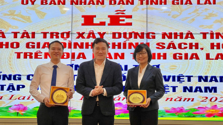 Gia Lai tiếp nhận tài trợ 60 căn nhà tình thương trị giá hơn 4 tỷ đồng