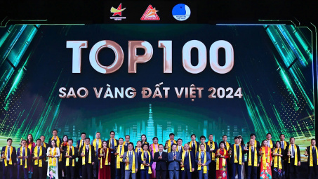 Bất động sản Phát Đạt (PDR) được vinh danh trong Top 100 Thương hiệu Sao Vàng Đất Việt 2024