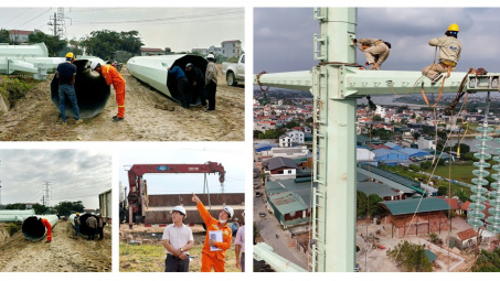 Truyền tải điện Hà Nội phối hợp cải tạo đường dây 220kV phục vụ thi công đường vành đai 4