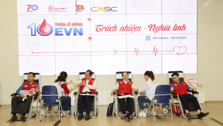 EVN triển khai chương trình hiến máu tình nguyện - Tuần lễ hồng EVN lần thứ X