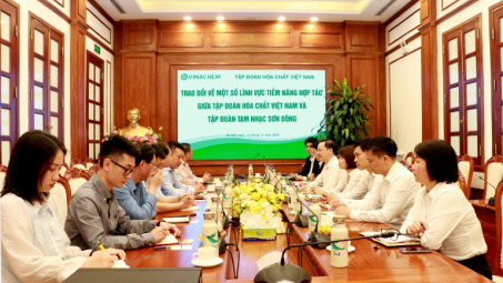 Tập đoàn Hóa chất Việt Nam và Tập đoàn Tam Nhạc Sơn Đông chia sẻ về lĩnh vực tiềm năng hợp tác