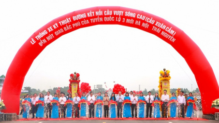 Hà Nội: Thông xe tuyến đường kết nối cầu Xuân Cẩm đi Bắc Giang