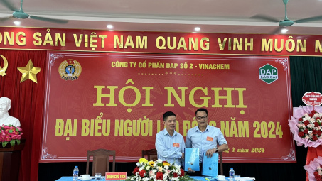 Công ty CP DAP số 2 – Vinachem: Đảm bảo việc làm, thu nhập và chế độ đãi ngộ cao nhất cho người lao động