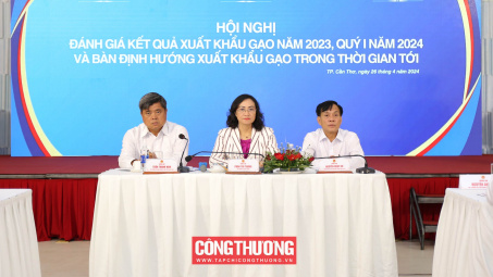 [Đang diễn ra] Hội nghị đánh giá kết quả xuất khẩu gạo năm 2023, quý 1/2024 và bàn định hướng xuất khẩu gạo trong thời gian tới