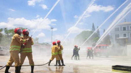 Công ty Nhôm Lâm Đồng diễn tập chữa cháy và cứu nạn cứu hộ