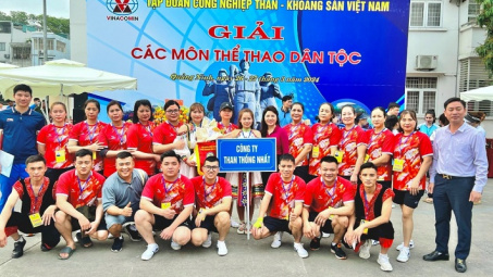 Than Thống Nhất đạt thành tích cao tại giải các môn thể thao dân tộc TKV năm 2024