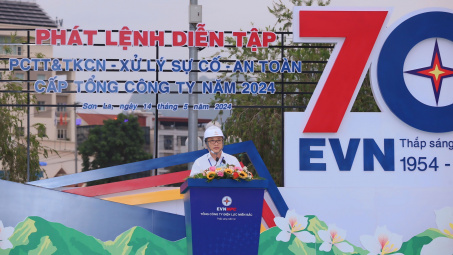 EVNNPC: Diễn tập Phòng chống thiên tai và tìm kiếm cứu nạn, xử lý sự cố