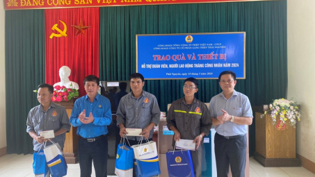 Hơn 372 triệu đồng được trao cho Công ty CP Gang Thép Thái Nguyên nhân Tháng công nhân 2024