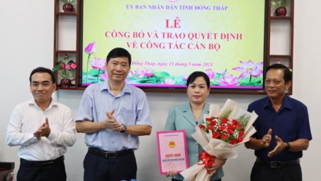 Sở Công Thương tỉnh Đồng Tháp lần đầu tiên có nữ Giám đốc