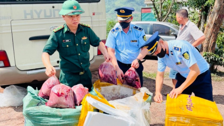 Quảng Trị: Phát hiện 650 kg nội tạng động vật không rõ nguồn gốc, xuất xứ