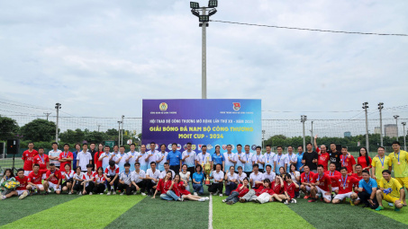 Giải bóng đá nam Bộ Công Thương - MOIT CUP 2024 khép lại đầy kịch tính