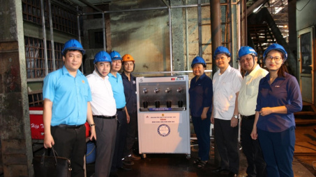 Công đoàn Thép Việt -Sing được Công đoàn Tổng công ty Thép Việt Nam- CTCP tặng quà hỗ trợ