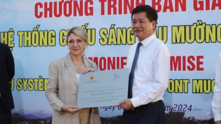 Điện Biên: Bàn giao Hệ thống chiếu sáng cầu Mường Thanh