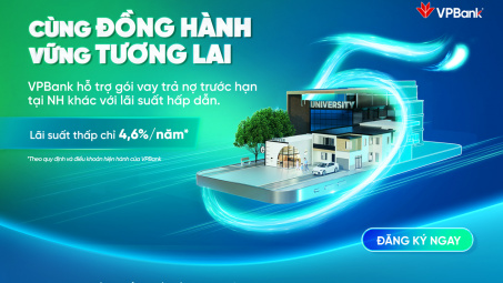 VPBank ra mắt gói vay tái tài trợ, lãi suất chỉ từ 4,6%/năm