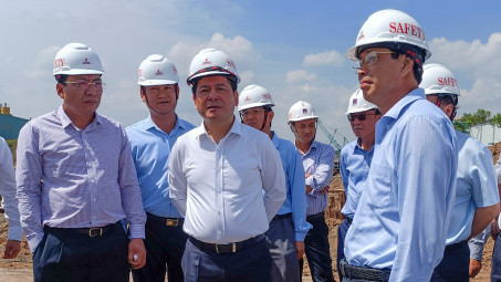 Bộ trưởng Nguyễn Hồng Diên kiểm tra công trường nhà máy nhiệt điện Nhơn Trạch 3, Nhơn Trạch 4