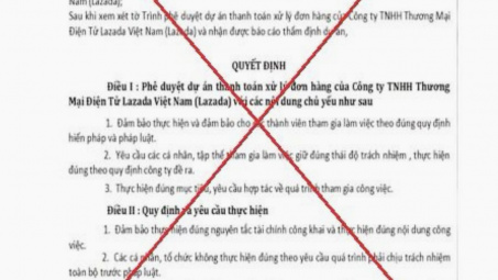 Cảnh báo giả mạo Bộ Công Thương về việc Phê duyệt dự án thanh toán xử lý đơn hàng online