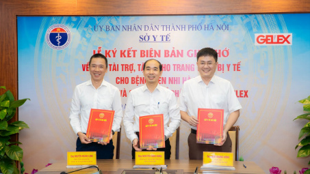 Tập đoàn GELEX tài trợ trang thiết bị y tế cho Bệnh viện Nhi Hà Nội