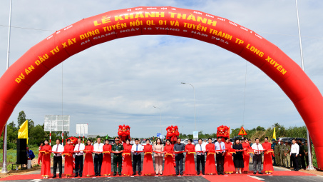 An Giang: Khánh thành tuyến nối Quốc lộ 91 và tuyến tránh TP. Long Xuyên