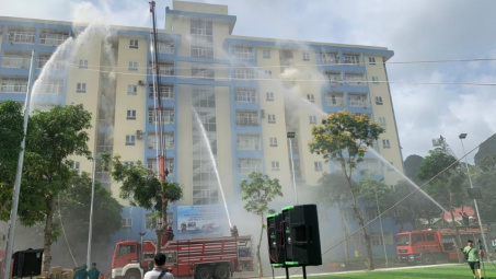 Than Thống Nhất: Phối hợp thực tập phương án chữa cháy và cứu nạn, cứu hộ