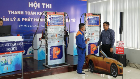 Petrolimex Sài Gòn: Sôi nổi Hội thi "Thanh toán không tiền mặt - Quản lý và phát hành hóa đơn điện tử"