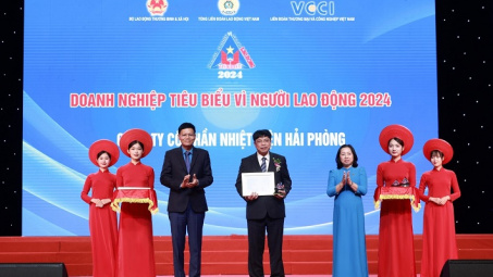 Nhiệt điện Hải Phòng được vinh danh "Doanh nghiệp tiêu biểu vì người lao động" năm 2024