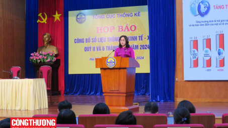 Kinh tế tiếp tục xu hướng tích cực, GDP 6 tháng đầu năm 2024 tăng 6,42%