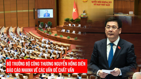 Bộ trưởng Nguyễn Hồng Diên báo cáo nhanh về các vấn đề chất vấn tại Kỳ họp thứ 7