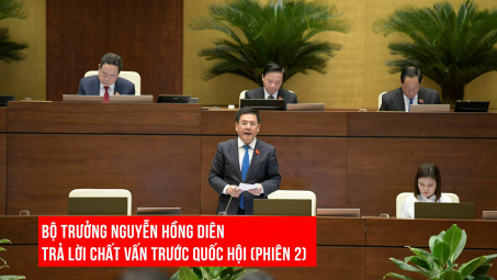 Bộ trưởng Nguyễn Hồng Diên trả lời chất vấn trước Quốc hội (phiên 2)