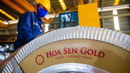 Tập đoàn Hoa Sen (HSG) có thể hưởng lợi lớn nhất nếu tôn mạ Trung Quốc, Hàn Quốc bị áp thuế