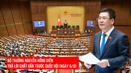 Bộ trưởng Nguyễn Hồng Diên trả lời chất vấn ngày 5/6