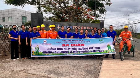 Nhiệt điện Bà Rịa: Hưởng ứng ngày Môi trường thế giới 2024