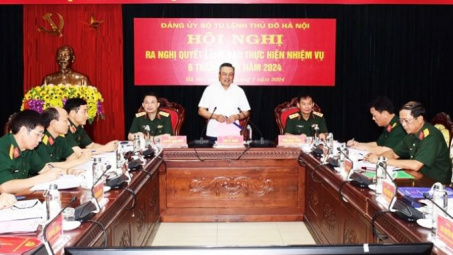Bộ Tư lệnh Thủ đô Hà Nội quyết tâm thực hiện tốt nhiệm vụ quốc phòng - an ninh