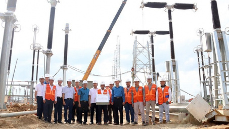EVNI chung sức về đích với đường dây 500kV mạch 3 Quảng Trạch - Phố Nối