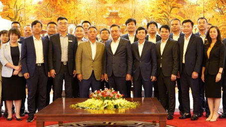 Chủ tịch UBND Thành phố tiếp Đoàn đại biểu Hiệp hội Xúc tiến thương mại Vịnh Lớn (Trung Quốc)