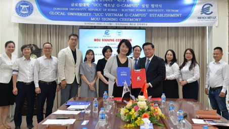 Đại học Điện lực: Tăng cường hợp tác với Trường Đại học Dongshin Hàn Quốc