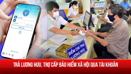 Từ ngày 1/9: Trả lương hưu, trợ cấp bảo hiểm xã hội qua tài khoản