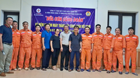 Thủy điện Trung Sơn: Gắn kết sẻ chia với “Bữa cơm Công đoàn”