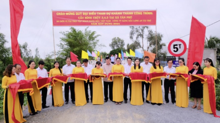 Petrolimex: Hỗ trợ 10 tỷ đồng xây cầu tại Đức Hòa (Long An)