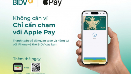 BIDV giới thiệu dịch vụ thanh toán Apple Pay đến chủ thẻ