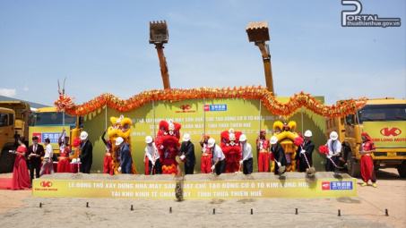 Thừa Thiên Huế khởi công nhà máy sản xuất động cơ ô tô quy mô 260 triệu USD