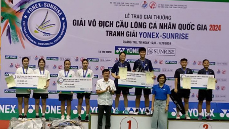 CLB Cầu lông Ciputra Hanoi vô địch Giải Cầu lông cá nhân quốc gia năm 2024