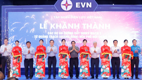 Chính thức Khánh thành Dự án đường dây 500kV mạch 3 từ Quảng Trạch đến Phố Nối