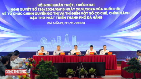 Thủ tướng chủ trì Hội nghị triển khai Nghị quyết 136 của Quốc hội về thành phố Đà Nẵng