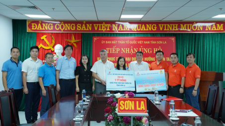 Petrovietnam thăm hỏi, hỗ trợ người dân Sơn La và Điện Biên khắc phục hậu quả mưa lũ