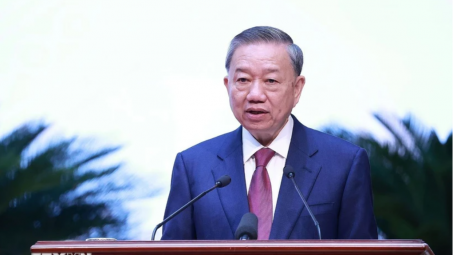 "Quyết tâm xây dựng Đảng vững mạnh, nước Việt Nam giàu mạnh, dân chủ, công bằng, văn minh"