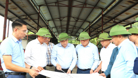 TKV kiểm tra thực địa Dự án cải tạo mặt bằng mức +30 Tràng Bạch và +37 Tràng Khê
