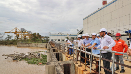 EVNGENCO2 kiểm tra, hỗ trợ  khắc phục thiệt hại từ bão Yagi tại Nhiệt điện Hải Phòng và Phả Lại