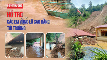 Tạp chí Công Thương kêu gọi hỗ trợ các trường học bị thiệt hại do bão lũ tại Cao Bằng