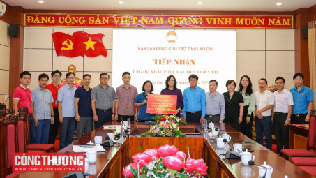 Bộ Công Thương ủng hộ 1 tỷ đồng hỗ trợ Lào Cai khắc phục thiệt hại do bão số 3